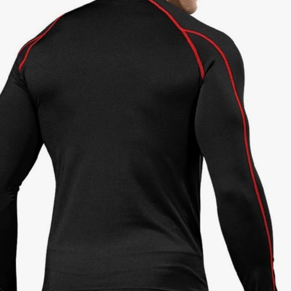 Tesla Men's Long Sleeve Compression Shirts Dry Fit Workout Baselayers 2XL - Picture 4 of 4